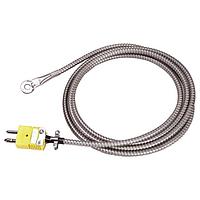 OMEGA WTJ-HD-72-S Heavy Duty Bolt-On Thermocouple with SS Washer Housing & Armor Cable (Thermocouple Type J, 440 °C)