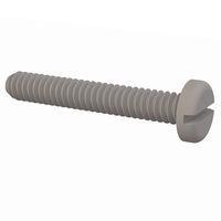 Essentra Components 011024P125 Pan Slotted Pan Slotted Screw, #10-24 Thread, 1 1/4 Lg