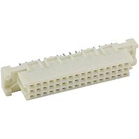 HARTING 09234485841 DIN 41612 Connectors DIN 2C female straight 48pin, w/ board locks, 2.9mm tails, PLS4, THR/SMC