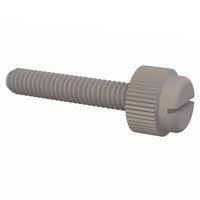 Essentra Components 090832087TEG Knurled Screw Slotted Thumb Screw, #8-32 Thread, 7/8 Lg