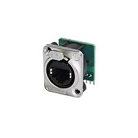 NEUTRIK NE8FDH-M-Mb Connectors Cat 5 D series - PCBH- integrated 100Mb magnetics