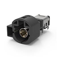 Raydiall Automotive R195.660.A00 PCB Connectors Right-angle stamped& formed LVDS HSD+2 power pin PCB header coding A