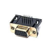 Amphenol CONEC DLH1XS8AK53X High Density D-Sub Connectors DSUB SOLDR PIN ANG 7.98mm STAMPED CONT