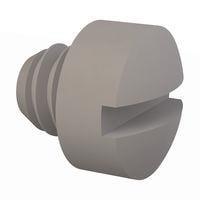 Essentra Components 010832F012 Machine Screw Fillister Slotted Screw, #8-32 Thread, 1/8 Lg