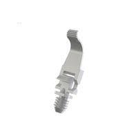 Essentra Components HFCC-BH-8-01 Spring Clip Clamp,Flat,Hinge,Blnd Hl Mnt,Nat