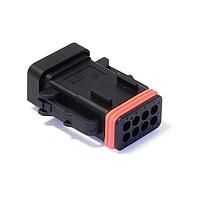 ITT Cannon 132015-0134 Plug Housing CTC 8-WAY PLUG BLACK, W/CAP