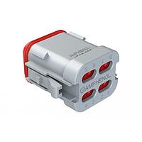 Amphenol SINE Systems AT06-08SA-EC01 Connectors Plug, 8 Way, Key A End Cap