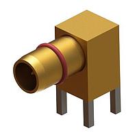 Amphenol SV Microwave 1789-6001-TD PCB Connectors BMA M PCB, Tin Dip Thru-Hole Conn, R/A