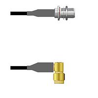 Amphenol Custom Cable Q-1X0360008096i RF Cable Assemblies N-SJB/SMA-RP RG58 96I