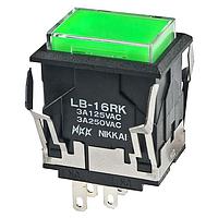 NKK Switches LB16RKW01-5F24-JF Pushbutton Switches RECT ON-ON SPDT