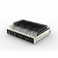 AMP Connectors - TE Connectivity 2170790-5 Cage Assemblies CAGE ASSY 1X4 QSFP28 SPRING HS LP