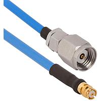 Amphenol SV Microwave FSSMP-085-MS185-180 RF Cable Assemblies SMP Straight F 1.85mmStraight M 18"Cable