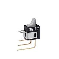 NKK Switches GW12LHV Paddle Switches SPDT ON-ON GRY VERT PADDLE ACTUATOR