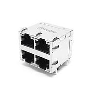 Pulse Electronics JXC0-0351NL Modular Magjack RJ45 2X2 1GD 1:1 RA TH