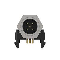 AMP Connectors - TE Connectivity 4-2172063-2 Right Angle M12 MALE PNLREAR 5P BCODE PCBSTD RA SHLD