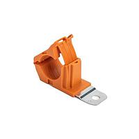 HellermannTyton 151-03461 Cable Mounting & Accessories Ratchet P-Clamp, 0.76 - 1.42" Bundle Dia, 180 Short, 0.41" Hole Dia, PA66HIRHSUV/ST/ZN, Orange, 160/ctn