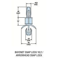 Heyco 10060F PCB Support HLSP1-22 V-0 NATURAL