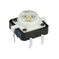 Same Sky (formerly CUI Devices) TS29-1212-1-G-300-D Tactile Switches 17 x 15 mm, 1 mm Actuator Height, 300 gf, Through Hole, SPST, Green