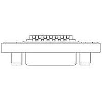Molex / FCT 173110-0049 D-Sub Connectors - Standard Density FCT DSUB SDR RCPT 50 PN SLD FMNT