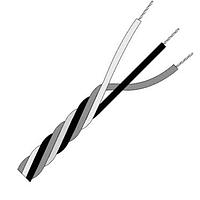Alpha Wire 1120 CL005 Communication and Control 28 AWG, 2 Conductor Communication Cable, Shielded, 100 ft  - Clear
