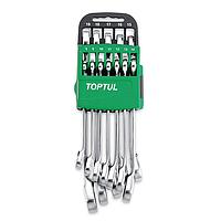 TOPTUL GSAQ1201 Pro-Series Reversible Ratchet Combination Wrench Set - STORAGE RACK