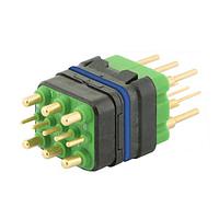 Eaton Souriau-Sunbank 8MQ2M9901RCES Modular Connectors - Push Pull MQuick module, sealed, with male straight PCB contacts, delivered with cap