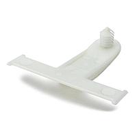 HellermannTyton 151-01238 Standoff Clip Standoff Bundling Clip, 1.97" Long, 0.02 - 0.27" Panel Thickness , PA66HIRHS, Natural, 1500/carton