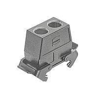 HARTING 19307160766 Hoods Han B Hood Coupler HC 2Levers 2xM25 blk