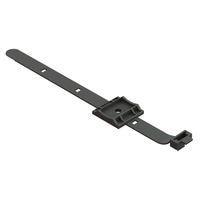 Essentra Components UMS-16-45 Cable Tie Mounts Strap,Adj,Screw Mnt,Blk,1 in Max Hold