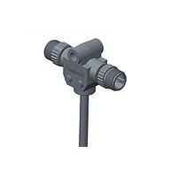 Amphenol LTW PS-050500-MM0-TSA04 Specialized Cables Circular Metric Connector, T Cable, Plastic, A Coding, 4A, 05 pins, (End 1) Male Male, (End 2) Male Male, Screw Thread, Length 4000 mm, IP68 Mated