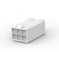 AMP Connectors - TE Connectivity 1586862-6 Plug Housing 6P PLUG DUAL F/H GLOW WIRE