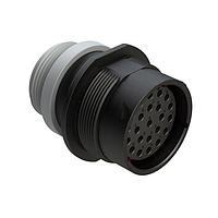 Amphenol SINE Systems AHDP04-24-23ST-STA Connectors 23 Position Receptacle, Socket, Shell Size 24, Thin Diameter Seal (Grey), Small Thread Adapter