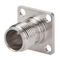HUBER+SUHNER 23_TNC-0-0-1 RF Connectors / Coaxial Connectors COAXIAL CONNECTOR, TNC, X Ohm, Straight panel receptacle, jack (female), flange mount