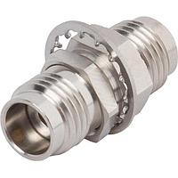 Amphenol SV Microwave SF1133-6038 RF Adapters - In Series 1.85mm Female to Female Bulkhead Adp
