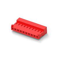 AMP Connectors - TE Connectivity 4-644463-0 Receptacle Assembly 10P CONN ASSY 22 AWG RED