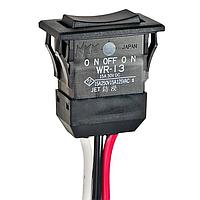 NKK Switches WR13AL Rocker Switches SPDT ON-OFF-ON WIRE LEADS SEALED