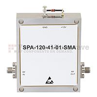 Fairview SPA-120-41-01-SMA 41 dB Gain Medium Power High Gain Amplifier at 1 Watt Psat Operating From 8 GHz to 12 GHz with SMA