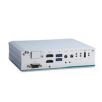 Axiomtek tBOX110-APL-TV Industrial PCs Fanless vehicle grade embedded system with Intel Atom processor E3940 2 RJ-45 GbE LAN terminal block DC-in 2 USB 2 HDMI 2 COM DIO 2 CAN audio mic-in/ line-out with Smart ignition TPM 2.0