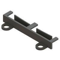 Essentra Components EFA04-60-R01 Fiber Guide Straight Guide & 2 Rivets,Black,