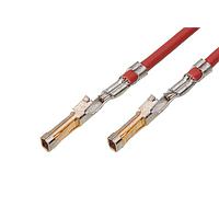 Molex 219680-2225 Pre-Crimped Lead Pre-Crimped Lead SL Female-to-SL Female (Au) Plating 450mm 24 AWG Red