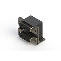 EDAC 662-015-364-057 Dual Port D-Sub Connectors Right-angle Dual Port D-Sub Connector