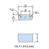 Heyco 11030 LED Spacers HLEDS3-12 PVC BLACK PVC/NYL LED Spacer