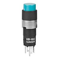 NKK Switches HB16CKW01-G Subminiature SPDT BLUE CAP HB SERIES