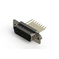 EDAC 627-M15-323-LT2 D-Sub Connectors - Standard Density Vertical Machined D-Sub Connectors