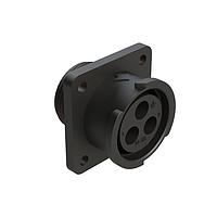 Amphenol SINE Systems FLS014N4S03-PM Connectors 4 POS SQUARE FLANGE RECEPT