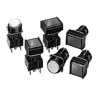 Omron Automation and Safety A165W-A2AR-24D-1 Rotary Switches IL SQ 2POS MOM 24V RED SPDT SELECT SWCH