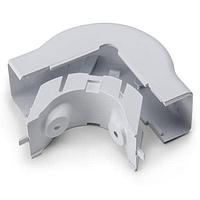 HellermannTyton TSRP2W-29-1 Wire Ducting & Raceways External Corner Cover, 1-1/4", 1" Bend Radius, PVC, White, 1/bg