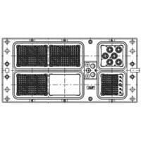 AMP Connectors - TE Connectivity 2101882-2 Rack & Panel Connectors A600R Sz2 6 CHRM FR.250