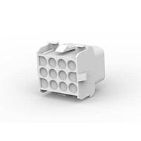AMP Connectors - TE Connectivity 2-480709-0 Receptacle Housings 12P CAP HSG NAT