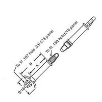 Eagle Plastic Devices 561-LLP500 PCB Support, Locking PCB SUPT L/L 1/2